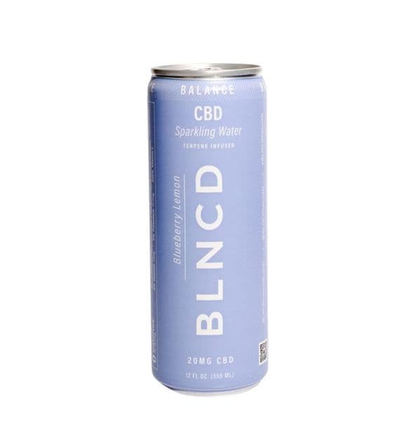 BLNCD - BALANCE – BLUEBERRY LEMON - CBD SPARKLING WATER - 20MG CBD - 12FLOZ/355ML (12 PACK)